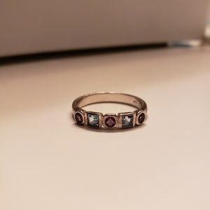 Purple and blue ring